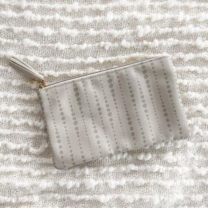 Me to We Light Grey Dotted Clutch